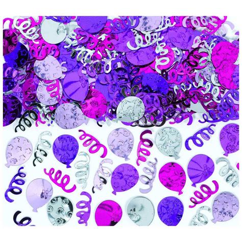 Then there were eight 087. Party Balloons Confetti - Purple | BIG W