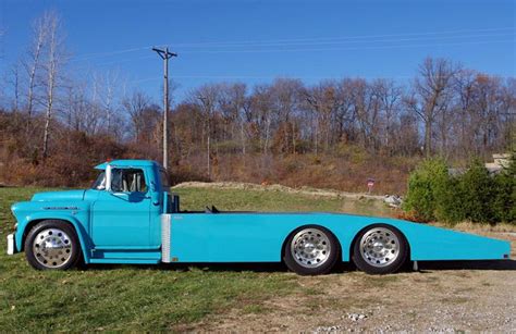 1956 Chevy Ramp Truck Awesome Rides Chevy Trucks Classic Chevy