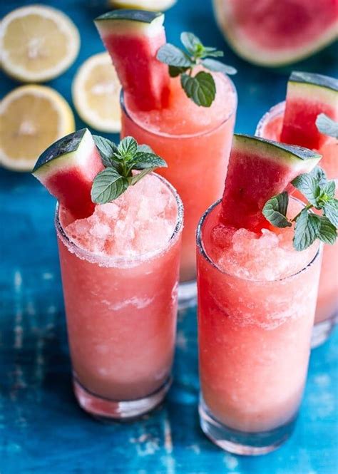 Pink Watermelon Lemonade Slushies Recipe Sidechef