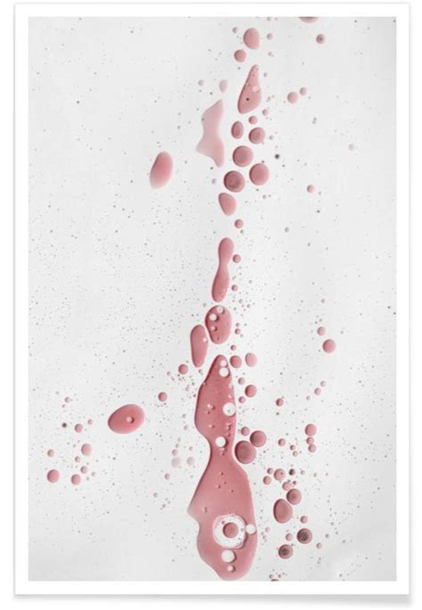 abstract color confetti blush nude poster juniqe