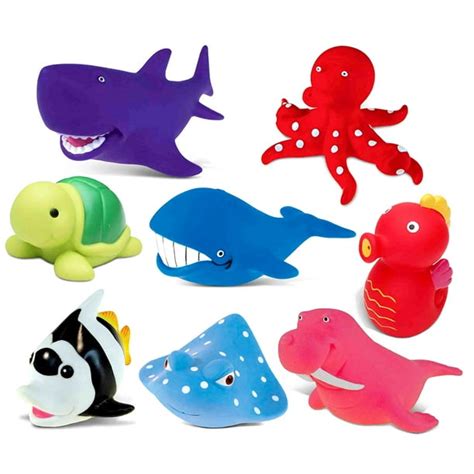 Dollibu Bath Buddies Ocean Critters Rubber Squirter Toys Whale
