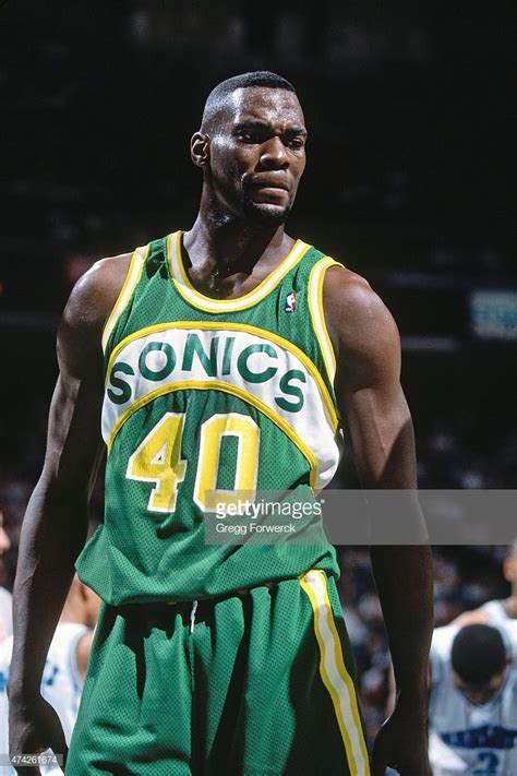 Video player preview of cameo. Shawn Kemp of the Seattle Supersonics stands on the court ...