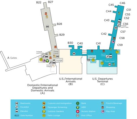 Terminal Maps Lynden Pindling International Airport International