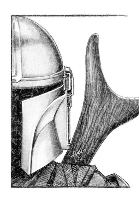 Mandalorian Facil Y Rapido De Dibujar Star Wars Art Drawings Star