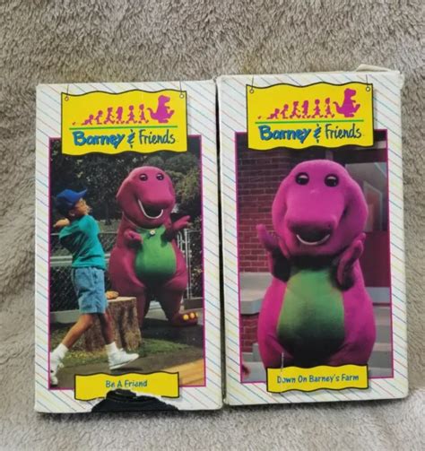 Barney And Friends Vhs Be A Friend And Down On Barneys Farm Video