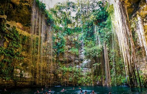 Cenote Ik Kil Yucatan Mexico Cenote Ik Kil One Of The Cool Flickr