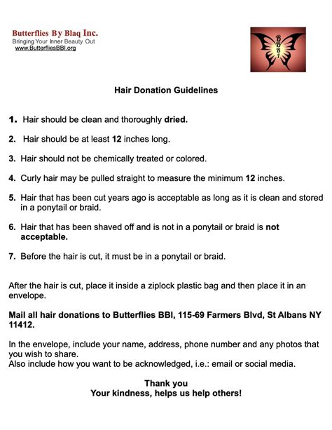 Donate Hair For Kids Butterflies Bbi