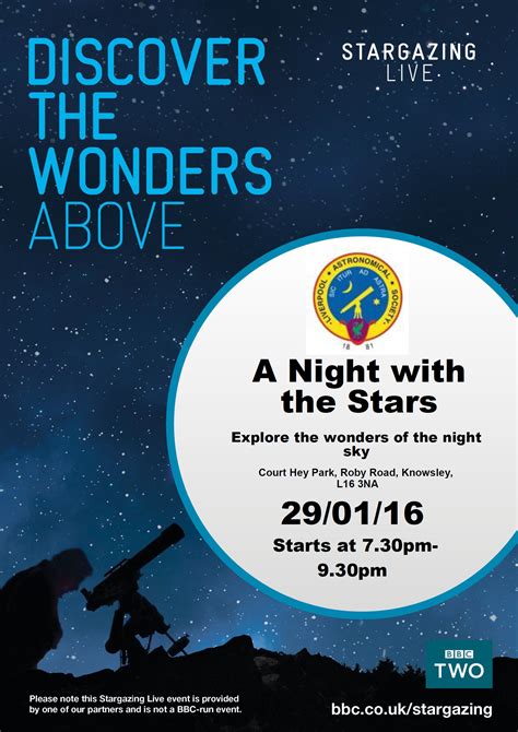 Stargazing Event Liverpool Astronomical Society