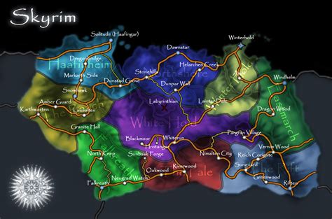 Skyrim Map Over 25 Different Maps Of Skyrim To Map Out Your Journey