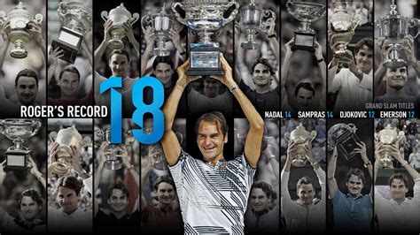 Roger Federer 18 Grand Slam Titles Tribute 2017 Youtube