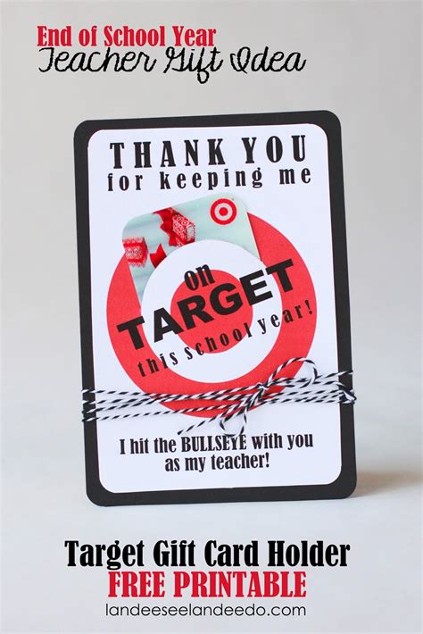 Target Gift Card Teacher Appreciation Printable Free