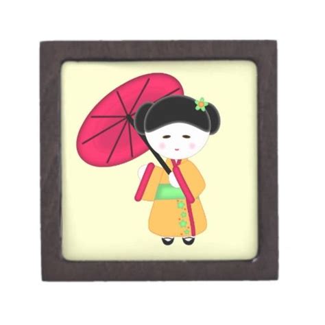 Japanese Geisha Girl Girl Ts Keepsake Boxes Geisha Girl