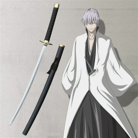 Japanese Anime Bleach Katana Gin Ichimaru Shinso Folded Steel Sword Unsharpened Treasure Trip