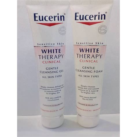 Eucerin white therapy gentle cleansing foam is highly concentrated to give you visibly brighter and more even skin in weeks. EUCERIN WHITE THERAPY CLINICAL GENTLE CLEANSING FOAM/GEL ...