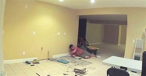 Husband Creates A Hidden Room In The Basement Over 2 Weeks Later He