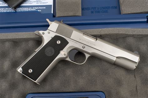 Sold Colt 1991 Series Brushed Stainless Steel 1911 45 Acp Model 01091