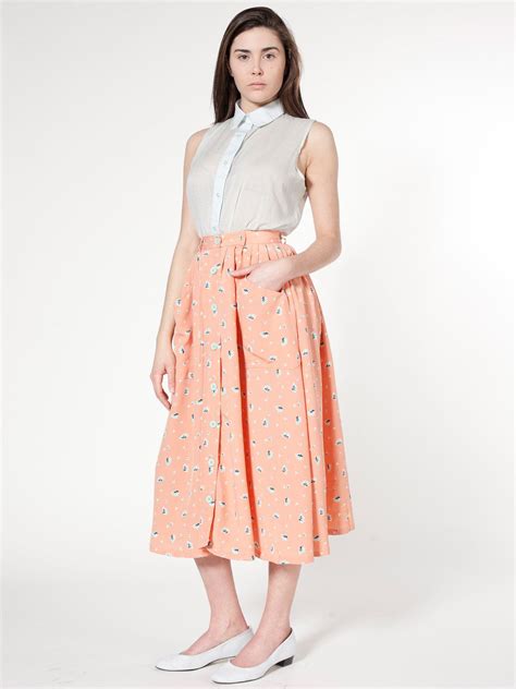 polyester-button-up-long-skirt-american-apparel-long-skirt,-skirts,-skirt-shopping