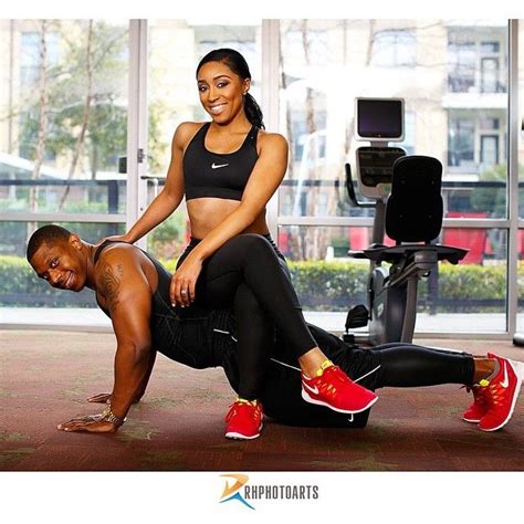 Beautiful Black Couples Photography Couple Workout Together Gym Couple