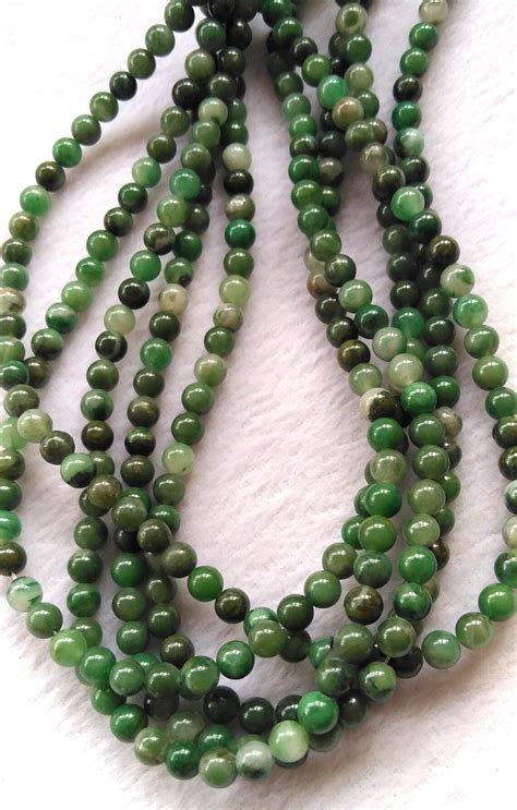 2 Strands 16 African Jade Stone 6mm Natural African Etsy