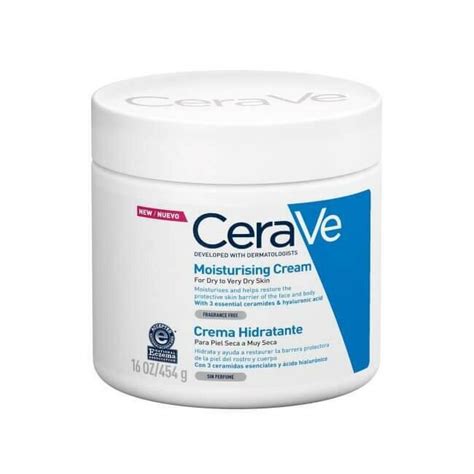 CeraVe Moisturizing Cream 454 gครมบำรงผวหนาและผวกายสำหรบผวแหง