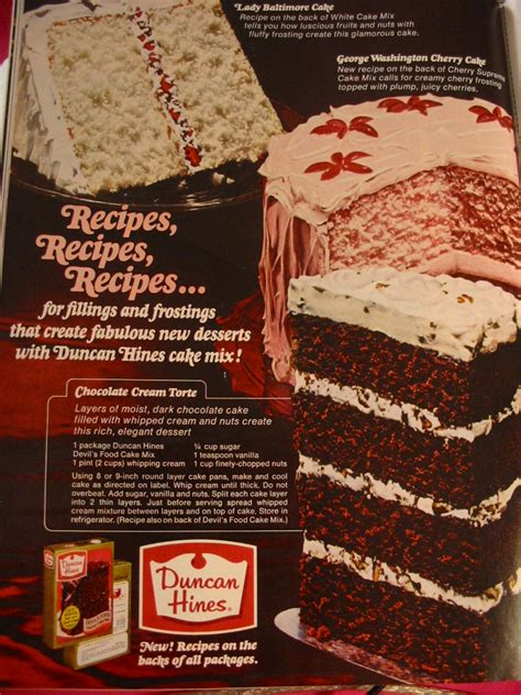 Best recipes cake recipe ideas cookie recipe ideas. gold country girls: Then And Now #83 Duncan Hines Cake Mixes