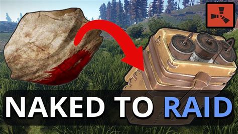 NAKED To INCREDIBLE Satchel RAID Rust Solo Survival Gameplay YouTube