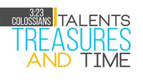 Talents Treasures And Time Creative Media Solutions Sermonspice