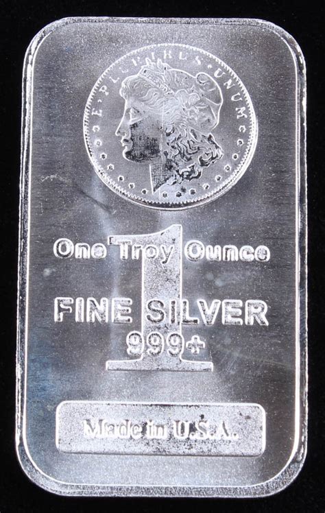 1 Troy Ounce 999 Fine Silver Morgan Commemorative Bullion Bar