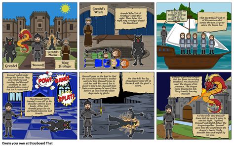 Beowulf Comic Strip Storyboard By Fa C D