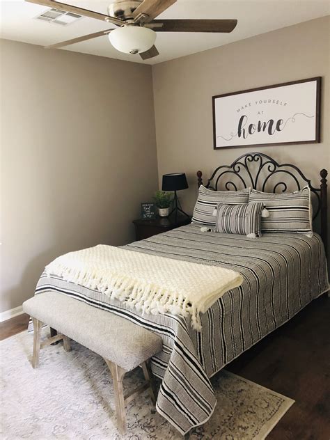 Guest Bedroom Makeover Joanna Gaines Hearth And Hand Target Paint Color