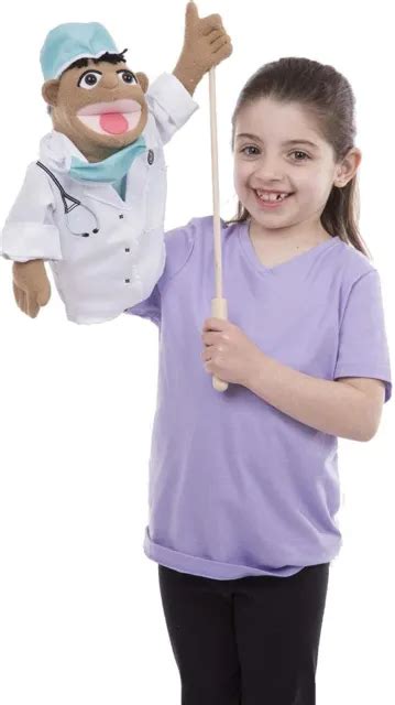 Melissa And Doug Surgeon Puppet With Doctor Scrubs And Detachable
