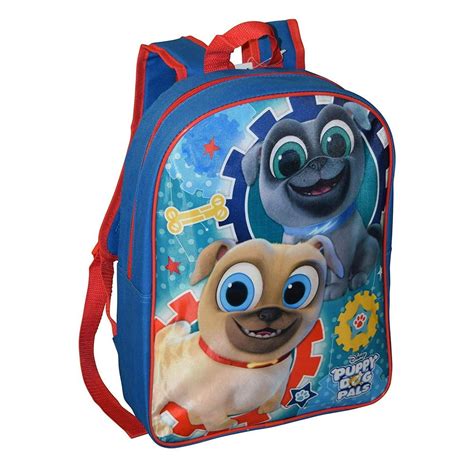 Kids Puppy Dog Pals Backpack 15 Blue Bingo And Rolly