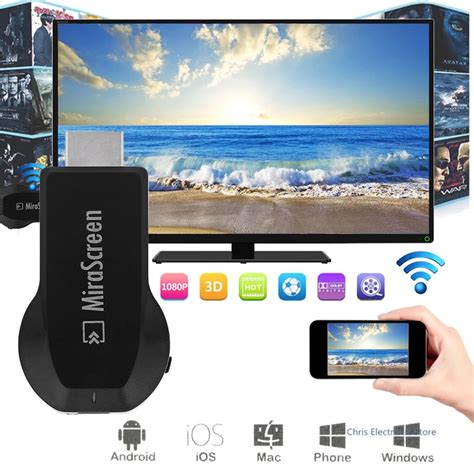 Mirascreen Dlna Airplay Wifi Display Miracast Tv Dongle Hdmi Receiver