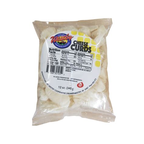 12 Oz White Cheddar Cheese Curds Westby Creamery
