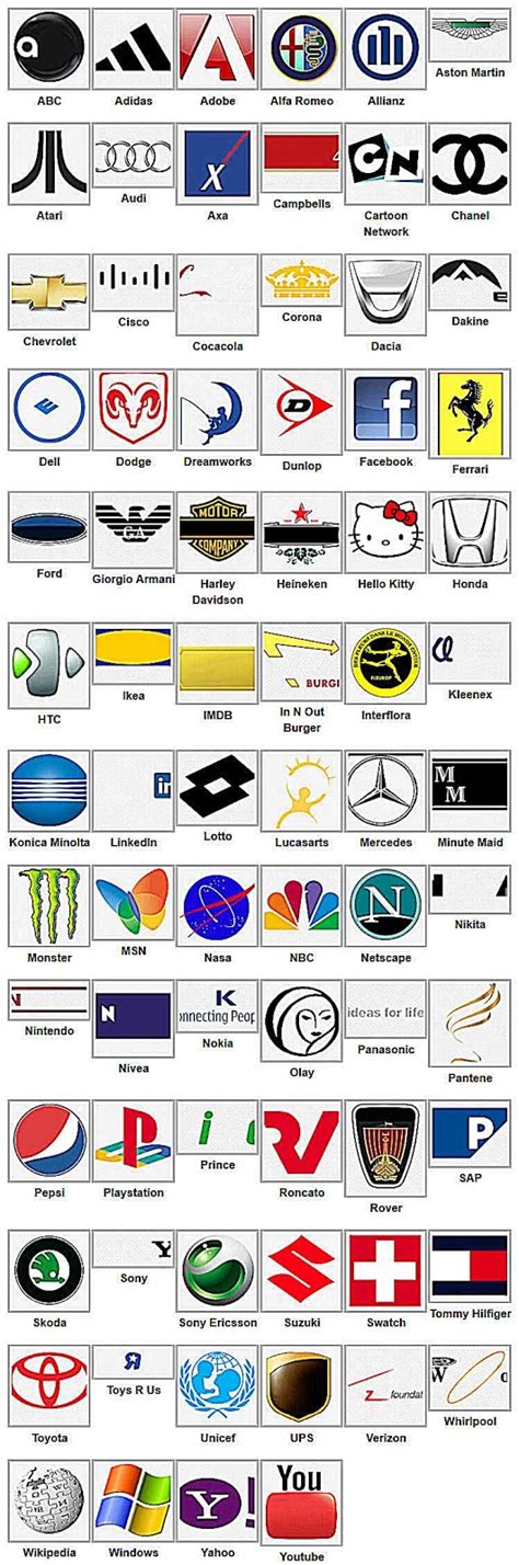 Logos Quiz Answers For Addictive Mind Puzzlers Page 2 Justinmy