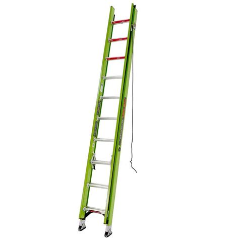 Werner 20 Ft Fiberglass D Rung Extension Ladder With 375 Lb Load