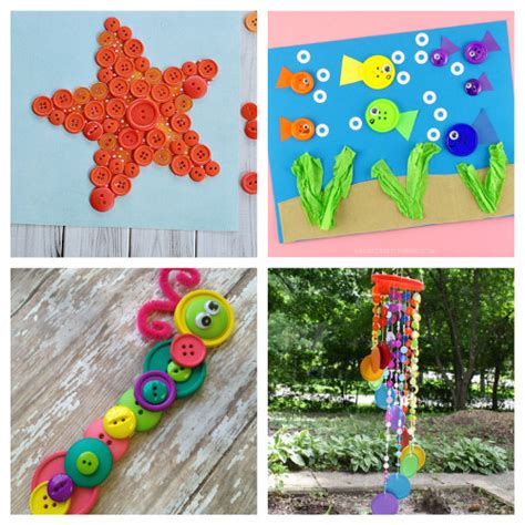 20 Summer Button Crafts For Kids A Cultivated Nest