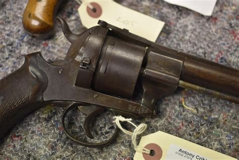 A Six Shot Continental Pinfire Revolver 575inch Sighted Barrel Plain