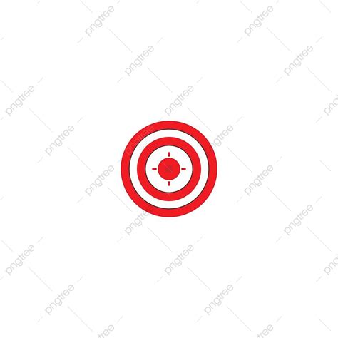 Target Objective Clipart Transparent Background Red Target Sign