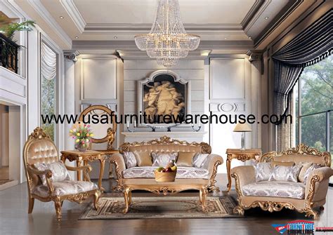 European Furniture Venezia Luxury Sofa Set Usa Furniture Warehouse