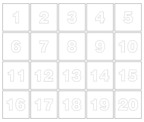 8 Best Images Of Printable Very Large Numbers 1 10 Large 10 Best Images