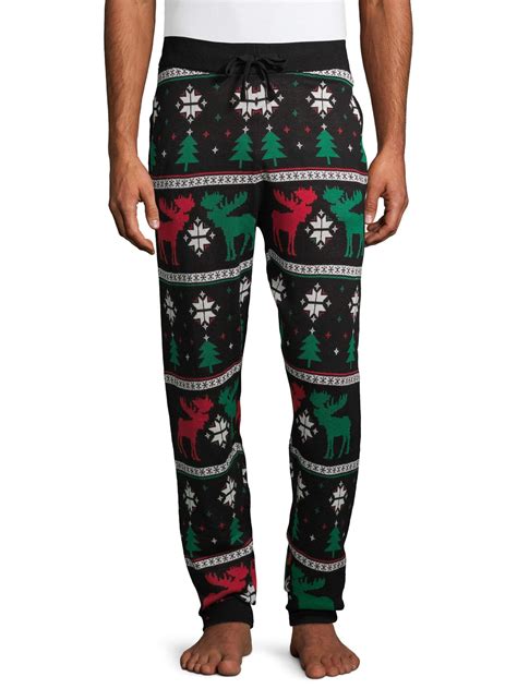 Holiday Time Holiday Time Mens Christmas Sweater Knit Jogger Pants