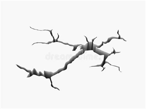 How To Draw A 3d Crack In The Ground