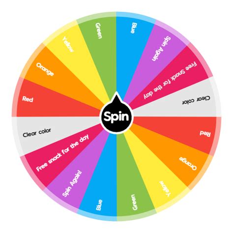 One Color Food Spin The Wheel App