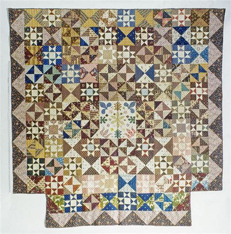 1800 1850 Pieced Quilt With A Variety Of Block Patterns Quilts