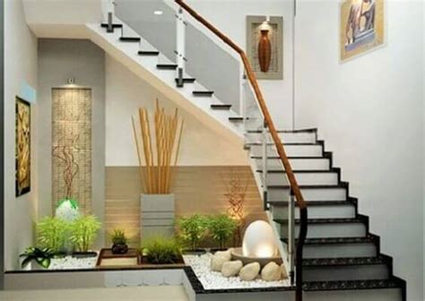 15 Indoor Pebble Garden Under Stairs Ideas Mini Zen Areas