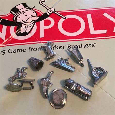 Monopoly Game Pieces 10 Vintage Monopoly Game Tokens For Etsy