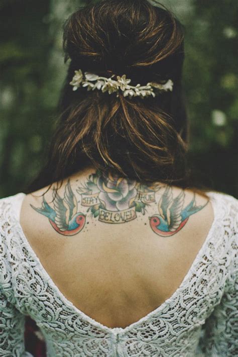 19 Rad Brides Who Rocked Their Tattoos On The Big Day Brides With