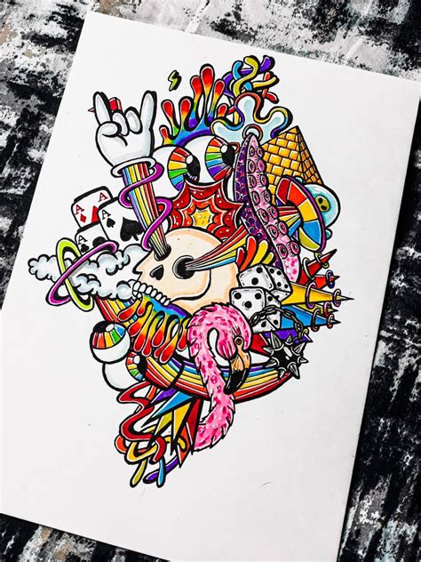 Doodle art and bullet journals go hand in hand. Colorful doodle | Doodle art designs, Doodle art drawing ...