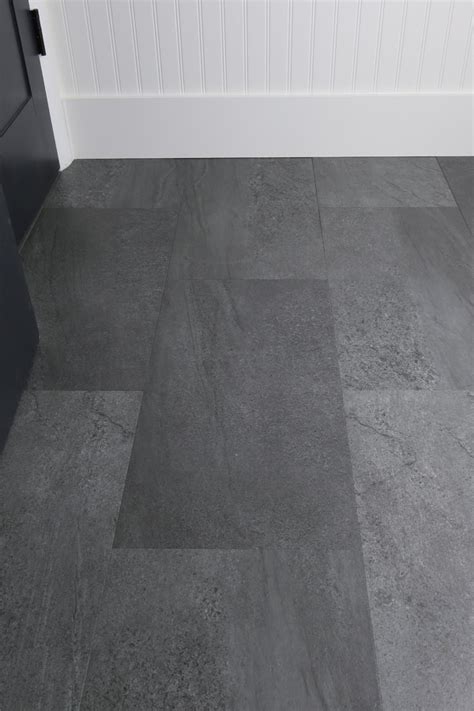 This is a great floor. Vinyl Flooring Bathroom Update - Angela Marie Made